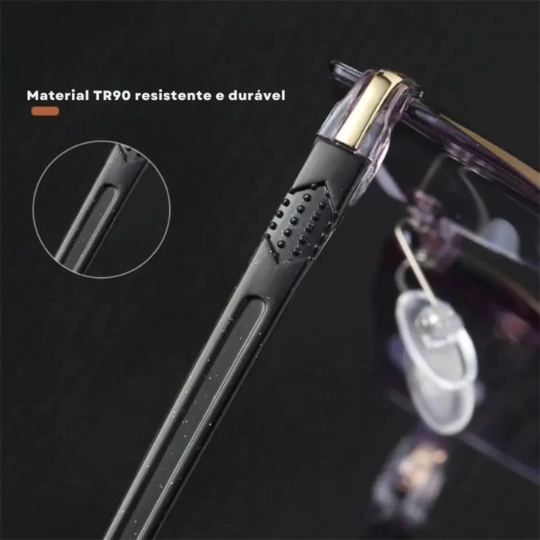 Óculos Anti-Raios Visão™ + Estojo de Couro Grátis (Oferta 2 em 1)