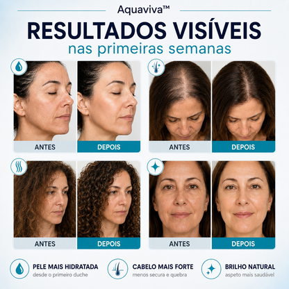 Aquaviva™ — Pele macia e cabelo com brilho desde o primeiro banho (só hoje com 3 filtros GRÁTIS)