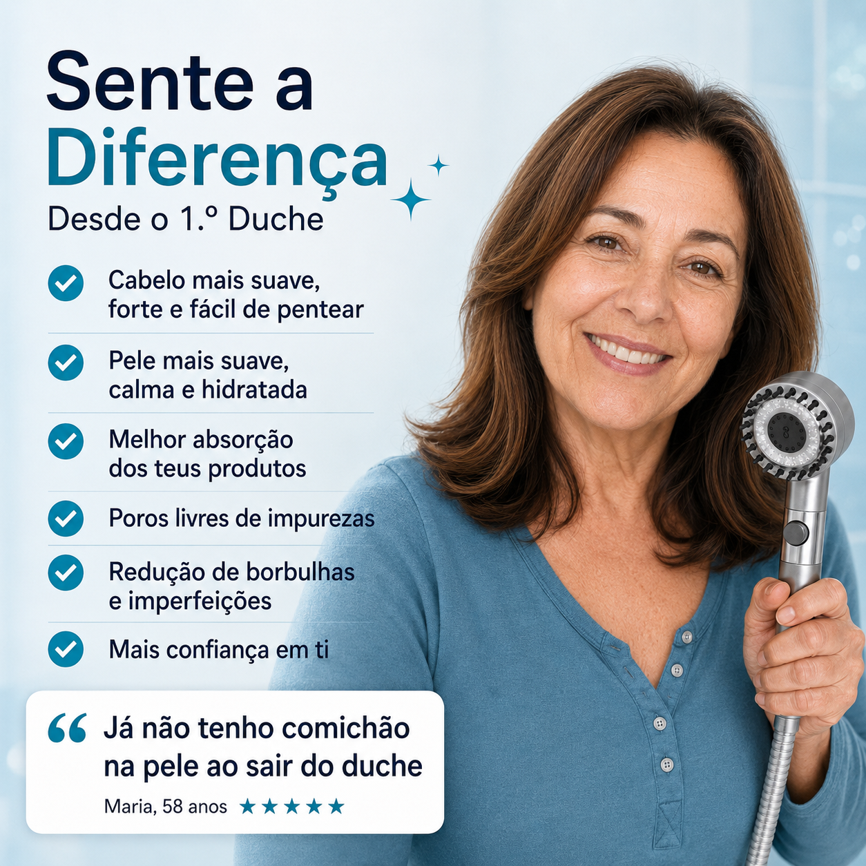 Aquaviva™ — Pele macia e cabelo com brilho desde o primeiro banho (só hoje com 3 filtros GRÁTIS)